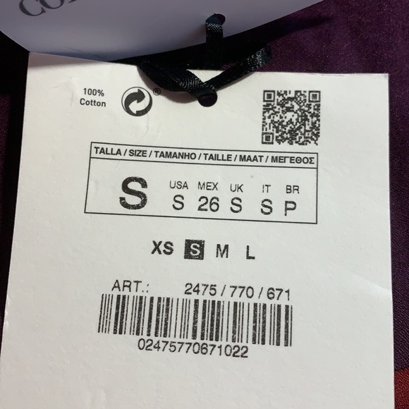 NWT. Zara Limited Edition Raspberry Long Jumpsuit with Tie. Size S. - Picture 8 of 11